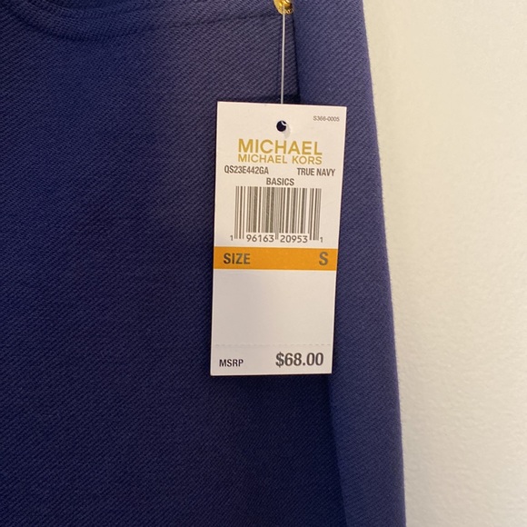 NWT MICHAEL Michael Kors Womens Basics True Navy Blue Pants Small - Picture 3 of 7